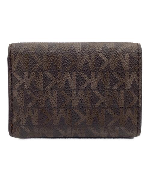 MICHAEL KORS（マイケル・コース）MICHAEL KORS (マイケルコース) 3つ折り財布 ブラウンの古着・服飾アイテム