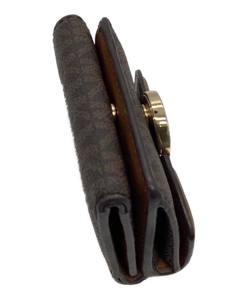 MICHAEL KORS（マイケル・コース）MICHAEL KORS (マイケルコース) 3つ折り財布 ブラウンの古着・服飾アイテム