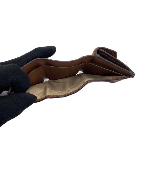 MICHAEL KORS（マイケル・コース）MICHAEL KORS (マイケルコース) 3つ折り財布 ブラウンの古着・服飾アイテム