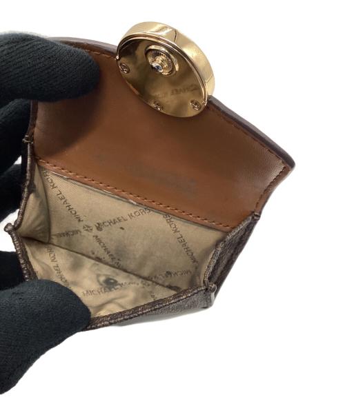 MICHAEL KORS（マイケル・コース）MICHAEL KORS (マイケルコース) 3つ折り財布 ブラウンの古着・服飾アイテム