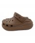 crocs (クロックス) クラッシュ クロッグ 厚底サンダル ベージュ サイズ:m4w6：4000円