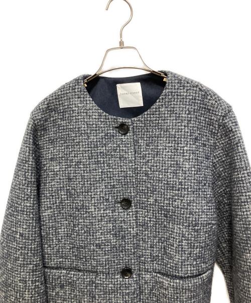 HUMAN WOMAN（ヒューマンウーマン）HUMAN WOMAN (ヒューマンウーマン) スライバーボンディングショートブルゾン グレー サイズ:Mの古着・服飾アイテム