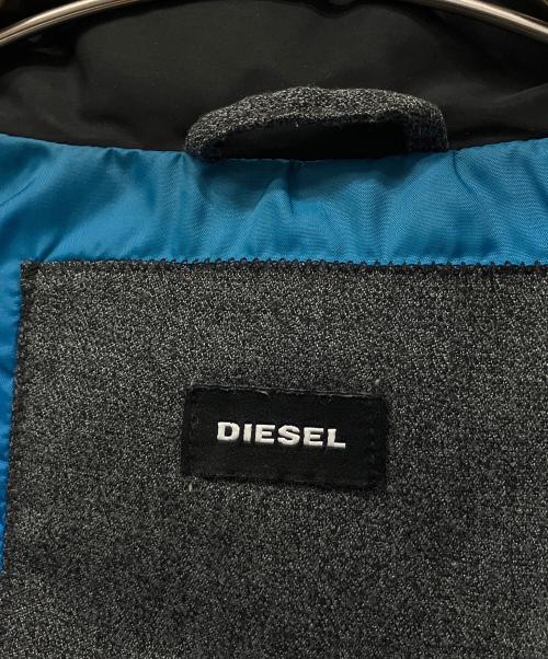 DIESEL（ディーゼル）DIESEL (ディーゼル) W-IZUMO-2 JACKET ブラック×グレー サイズ:Lの古着・服飾アイテム