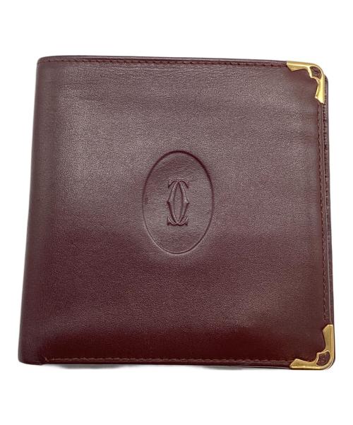 Cartier（カルティエ）Cartier (カルティエ) 札入れ ワインレッドの古着・服飾アイテム