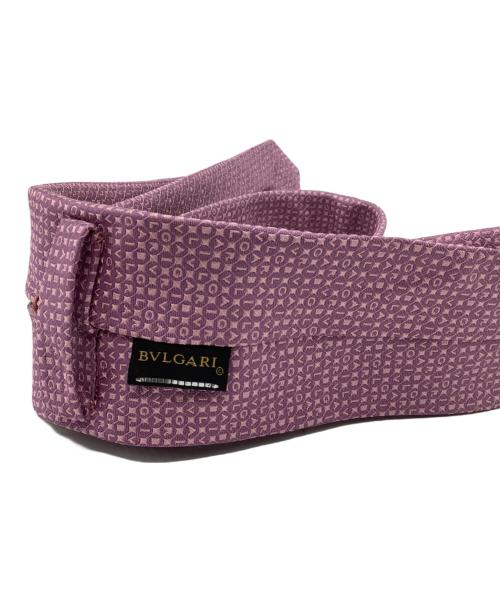 BVLGARI（ブルガリ）BVLGARI (ブルガリ) 総柄ネクタイ ピンク サイズ:FREEの古着・服飾アイテム