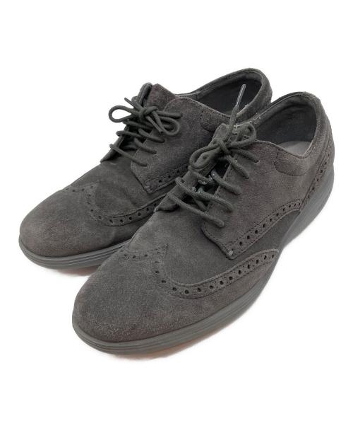 COLE HAAN（コールハーン）COLE HAAN (コールハーン) スウェード ウイングチップオックスフォードシューズ グレー サイズ:10Mの古着・服飾アイテム