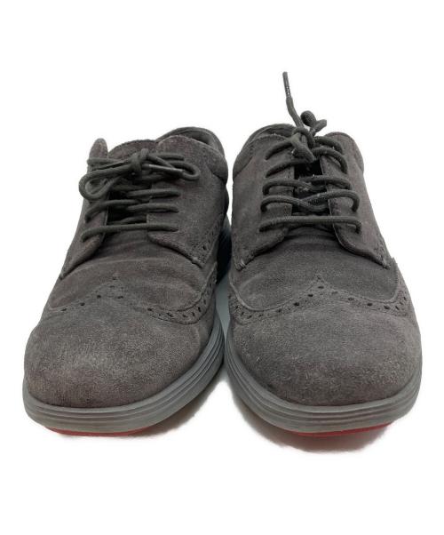 COLE HAAN（コールハーン）COLE HAAN (コールハーン) スウェード ウイングチップオックスフォードシューズ グレー サイズ:10Mの古着・服飾アイテム
