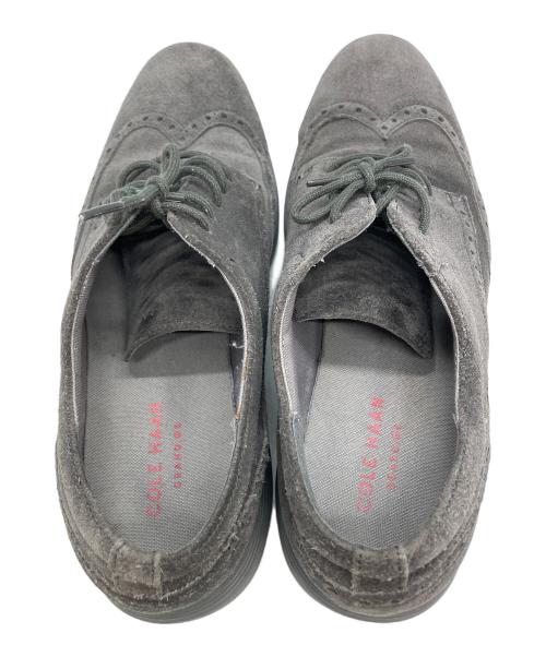 COLE HAAN（コールハーン）COLE HAAN (コールハーン) スウェード ウイングチップオックスフォードシューズ グレー サイズ:10Mの古着・服飾アイテム