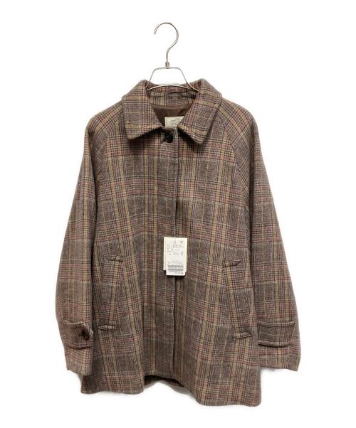 JOURNAL STANDARD relume（ジャーナルスタンダード レリューム）JOURNAL STANDARD relume (ジャーナルスタンダード レリューム) チェックウールコート ブラウン サイズ:Freeの古着・服飾アイテム