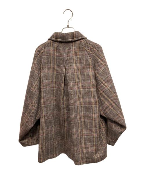 JOURNAL STANDARD relume（ジャーナルスタンダード レリューム）JOURNAL STANDARD relume (ジャーナルスタンダード レリューム) チェックウールコート ブラウン サイズ:Freeの古着・服飾アイテム