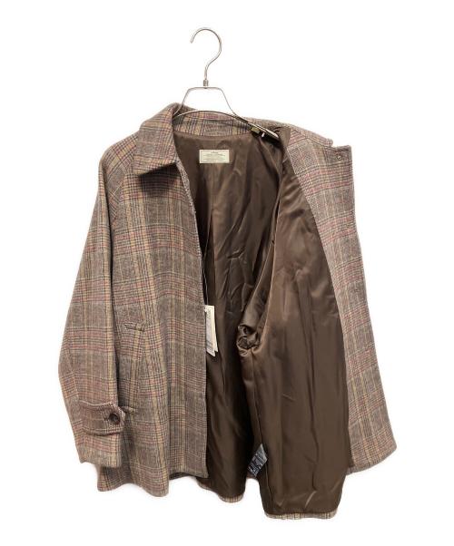 JOURNAL STANDARD relume（ジャーナルスタンダード レリューム）JOURNAL STANDARD relume (ジャーナルスタンダード レリューム) チェックウールコート ブラウン サイズ:Freeの古着・服飾アイテム