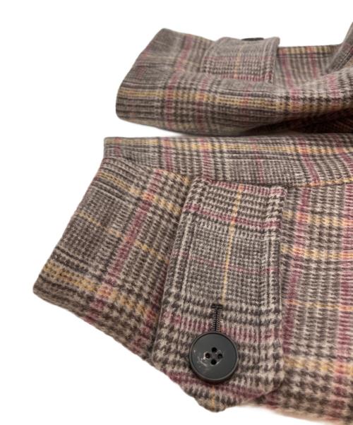 JOURNAL STANDARD relume（ジャーナルスタンダード レリューム）JOURNAL STANDARD relume (ジャーナルスタンダード レリューム) チェックウールコート ブラウン サイズ:Freeの古着・服飾アイテム