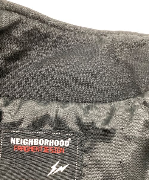 NEIGHBORHOOD（ネイバーフッド）NEIGHBORHOOD (ネイバーフッド) FRAGMENT DESIGN (フラグメントデザイン) ドライバージャケット ブラック サイズ:Mの古着・服飾アイテム