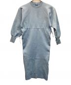 Adam et Ropeアダム エ ロペ）の古着「フォルムニットワンピース」｜ブルー