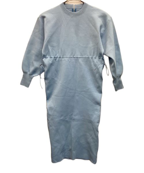 Adam et Rope（アダム エ ロペ）Adam et Rope (アダム エ ロペ) フォルムニットワンピース ブルー サイズ:FREEの古着・服飾アイテム
