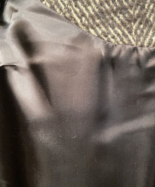 ADORE（アドーア）ADORE (アドーア) ノーカラーコート ブラウン サイズ:36の古着・服飾アイテム