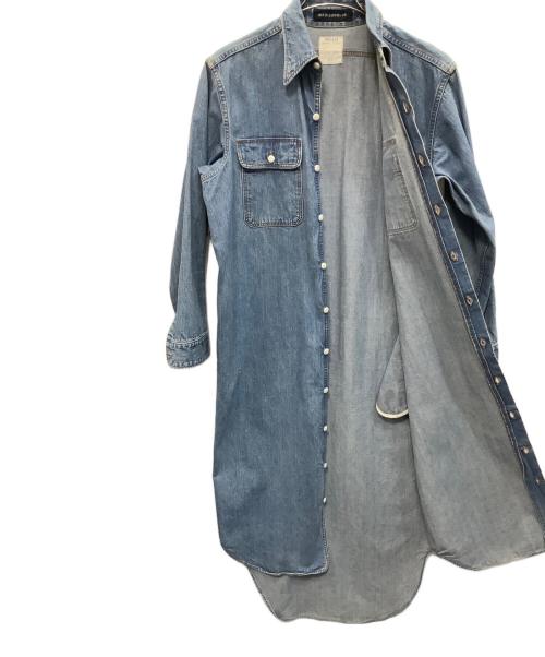 MADISON BLUE（マディソンブルー）MADISON BLUE (マディソンブルー) デニムシャツワンピース ブルー サイズ:Freeの古着・服飾アイテム