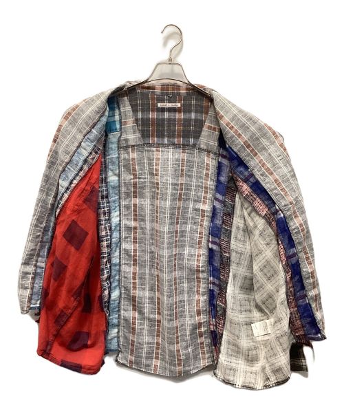 Rebuild by Needles（リビルドバイニードルス）Rebuild by Needles (リビルドバイニードルス) 再構築チェックシャツ サイズ:FREEの古着・服飾アイテム