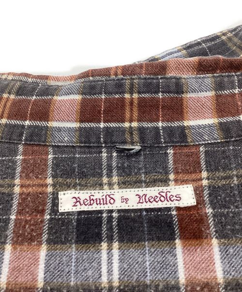 Rebuild by Needles（リビルドバイニードルス）Rebuild by Needles (リビルドバイニードルス) 再構築チェックシャツ サイズ:FREEの古着・服飾アイテム