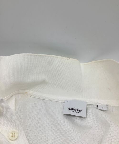 BURBERRY LONDON（バーバリーロンドン）BURBERRY LONDON (バーバリーロンドン) ポロシャツ ホワイト サイズ:Mの古着・服飾アイテム