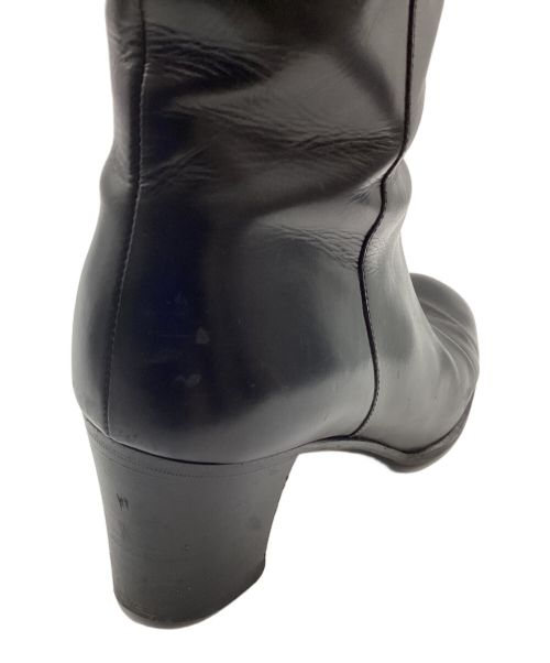 Salvatore Ferragamo（サルヴァトーレ フェラガモ）Salvatore Ferragamo (サルヴァトーレ フェラガモ) サイドジップブーツ ブラック サイズ:6の古着・服飾アイテム