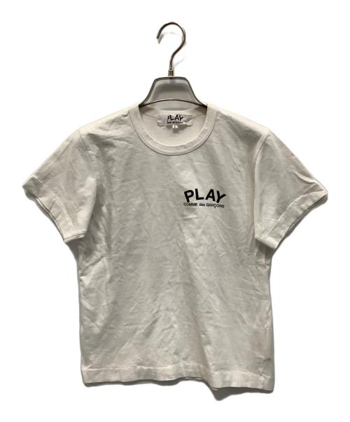 PLAY COMME des GARCONS（プレイコムデギャルソン）PLAY COMME des GARCONS (プレイ コムデギャルソン) Tシャツ ホワイト サイズ:Ｌの古着・服飾アイテム