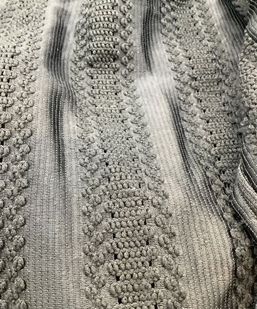 Toironier（トワロニエ）Toironier (トワロニエ) Stripe Lace Regular Fit Shirt ネイビー サイズ:FREEの古着・服飾アイテム