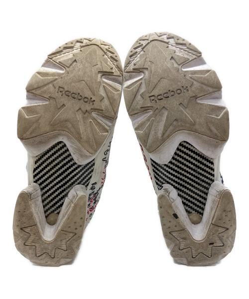 VETEMENTS（ヴェトモン）VETEMENTS (ヴェトモン) REEBOK (リーボック) ポンプフューリー 落書き スニーカー ホワイト サイズ:28の古着・服飾アイテム