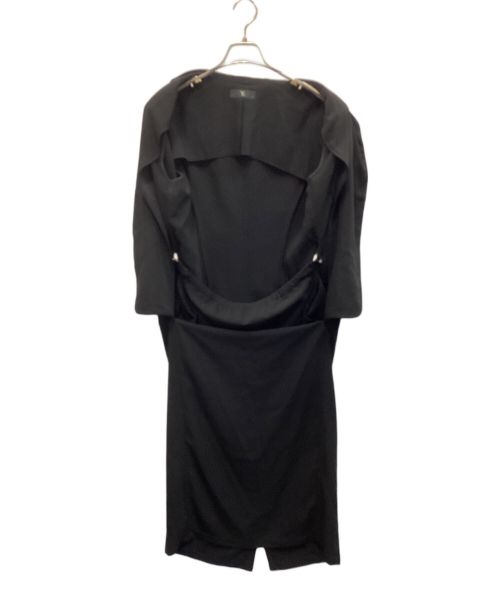 Y's（ワイズ）Y's (ワイズ) フォーマルデザインワンピース ブラック サイズ:不明の古着・服飾アイテム