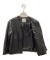 nano・universe (ナノ・ユニバース) ラムレザージャケット ブラック サイズ:Ｍ：5000円