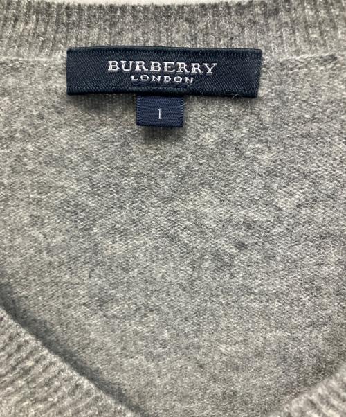 BURBERRY LONDON（バーバリーロンドン）BURBERRY LONDON (バーバリーロンドン) カシミヤニット グレー サイズ:1の古着・服飾アイテム