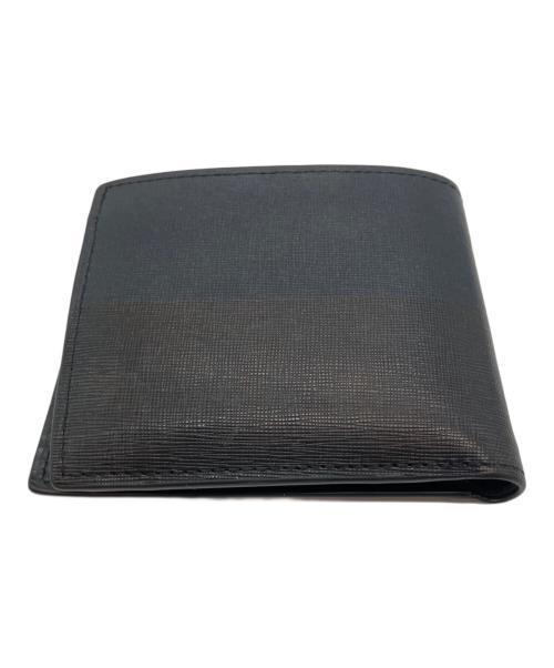 ck Calvin Klein（シーケーカルバンクライン）ck Calvin Klein (シーケーカルバンクライン) Milo 2つ折り財布 ブラック×グレーの古着・服飾アイテム