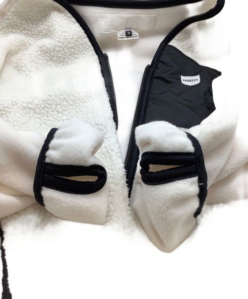 GANRYU（ガンリュウ）GANRYU (ガンリュウ) フリースジャケット ホワイト サイズ:Ｓの古着・服飾アイテム