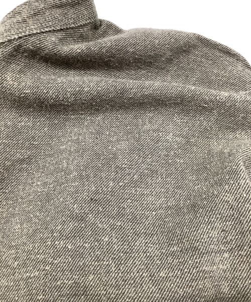 MHL（エムエイチエル）MHL (エムエイチエル) ノーカラーシャツ カーキ サイズ:Ｓの古着・服飾アイテム