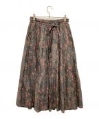 SOILソイル）の古着「花柄スカート」｜グレー