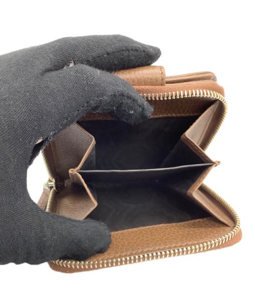 GUCCI（グッチ）GUCCI (グッチ) 2つ折り財布 ベージュ×ブラウンの古着・服飾アイテム