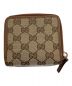 GUCCI (グッチ) 2つ折り財布 ベージュ×ブラウン：23000円