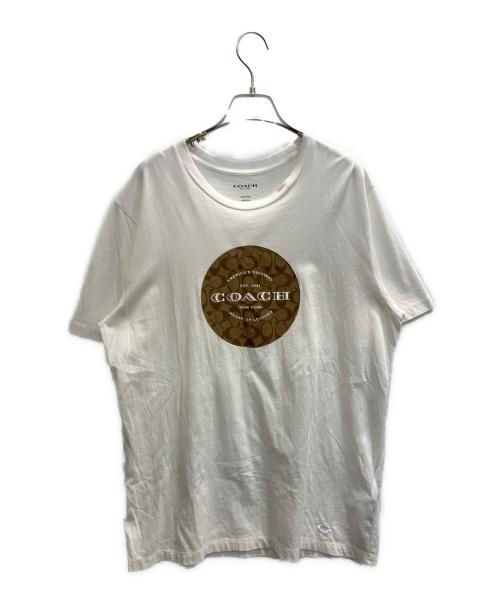 COACH（コーチ）COACH (コーチ) Tシャツ ホワイト サイズ:Ｌの古着・服飾アイテム