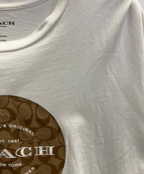 COACH（コーチ）COACH (コーチ) Tシャツ ホワイト サイズ:Ｌの古着・服飾アイテム