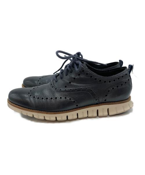 COLE HAAN（コールハーン）COLE HAAN (コールハーン) レザーシューズ ネイビー サイズ:9の古着・服飾アイテム