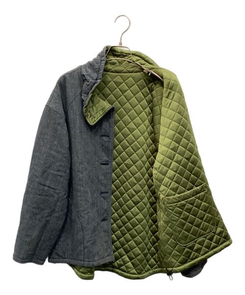 kasurira（カスリラ）kasurira (カスリラ) リバーシブルコート インディゴ サイズ:Ｍ～Ｌの古着・服飾アイテム