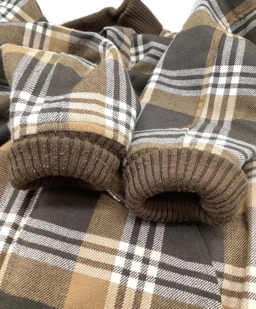 WOOLRICH（ウールリッチ）WOOLRICH (ウールリッチ) チェックブルゾン ブラウン サイズ:Ｍの古着・服飾アイテム