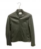 EDIFICEエディフィス）の古着「ラムレザージャケット」｜グレー