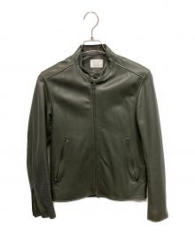 EDIFICE（エディフィス）の古着「ラムレザージャケット」｜グレー