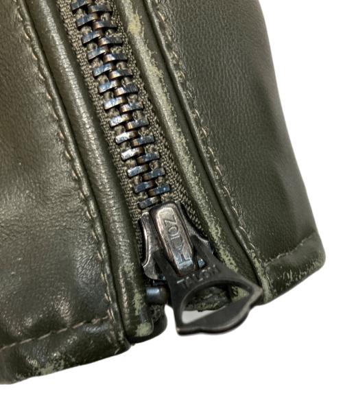 EDIFICE（エディフィス）EDIFICE (エディフィス) ラムレザージャケット グレー サイズ:46の古着・服飾アイテム