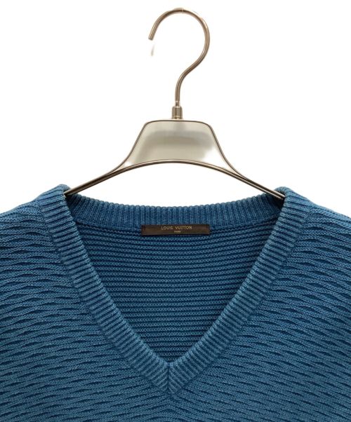 LOUIS VUITTON（ルイ ヴィトン）LOUIS VUITTON (ルイ ヴィトン) セーター ブルー サイズ:Ｍの古着・服飾アイテム