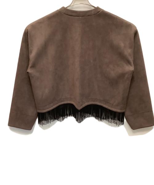 SASQUATCHfabrix.（サスクワッチファブリックス）SASQUATCHfabrix. (サスクワッチファブリックス) フリンジカットソー ブラウン サイズ:Ｍの古着・服飾アイテム