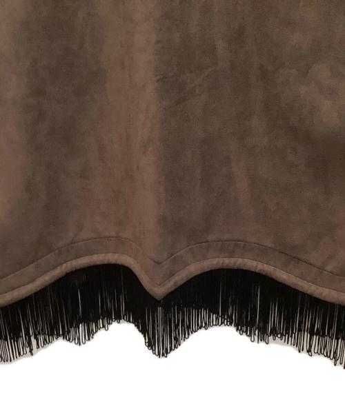 SASQUATCHfabrix.（サスクワッチファブリックス）SASQUATCHfabrix. (サスクワッチファブリックス) フリンジカットソー ブラウン サイズ:Ｍの古着・服飾アイテム