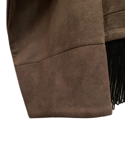 SASQUATCHfabrix.（サスクワッチファブリックス）SASQUATCHfabrix. (サスクワッチファブリックス) フリンジカットソー ブラウン サイズ:Ｍの古着・服飾アイテム