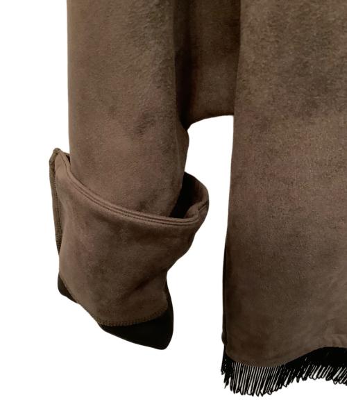 SASQUATCHfabrix.（サスクワッチファブリックス）SASQUATCHfabrix. (サスクワッチファブリックス) フリンジカットソー ブラウン サイズ:Ｍの古着・服飾アイテム